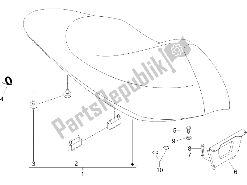 All parts for the Sill? N/asientos - Bolsa Herramienta of the Gilera Runner 200 VXR 4T Race 2005