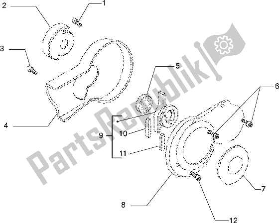 Tutte le parti per il Termosifone del Gilera Eaglet 50 1998