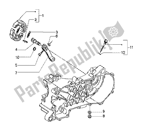 All parts for the Brake Caliper of the Gilera Runner 180 FXR 2T 1998