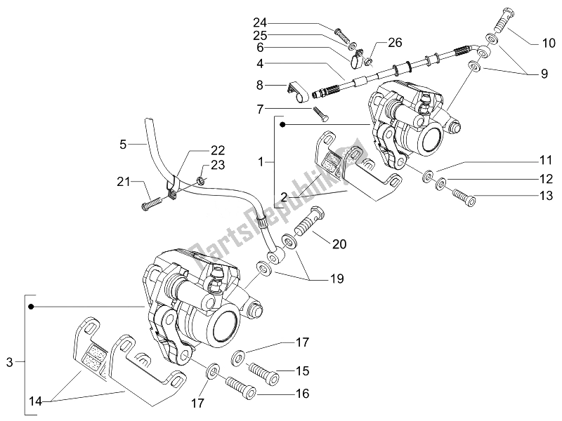Toutes les pièces pour le Tuyaux De Freins - étriers du Gilera Runner 50 SP 2008