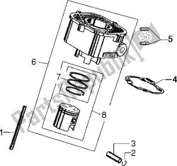 axe de cylindre-piston-poignet, assy