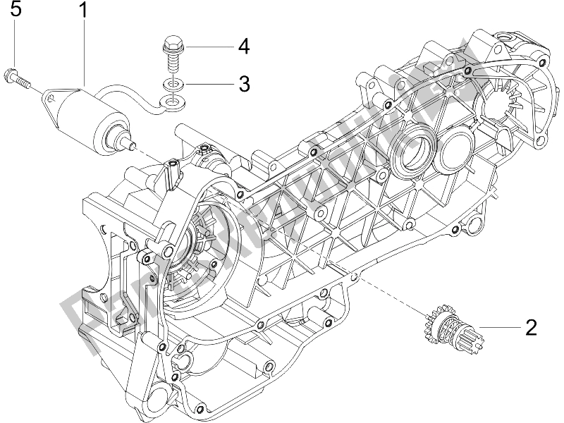 Alle onderdelen voor de Stater - Elektrische Starter van de Gilera Runner 200 VXR 4T Race E3 2006