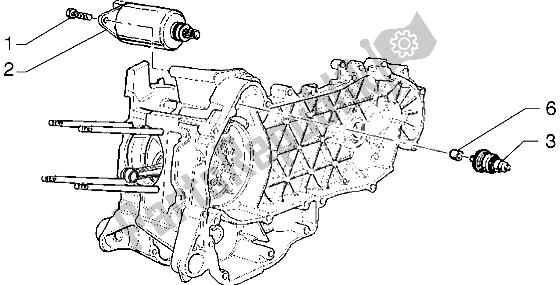 All parts for the Electric Starter of the Gilera Runner VXR 125 1998