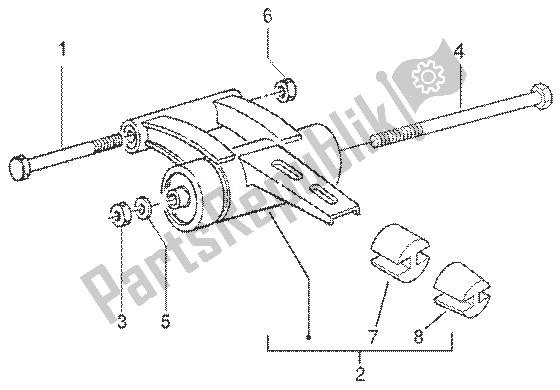 Todas las partes para Brazo Oscilante de Gilera Runner 50 SP 1998