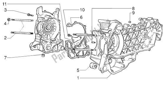 Todas las partes para Caja Del Cigüeñal de Gilera Runner 200 VXR 4T 1998