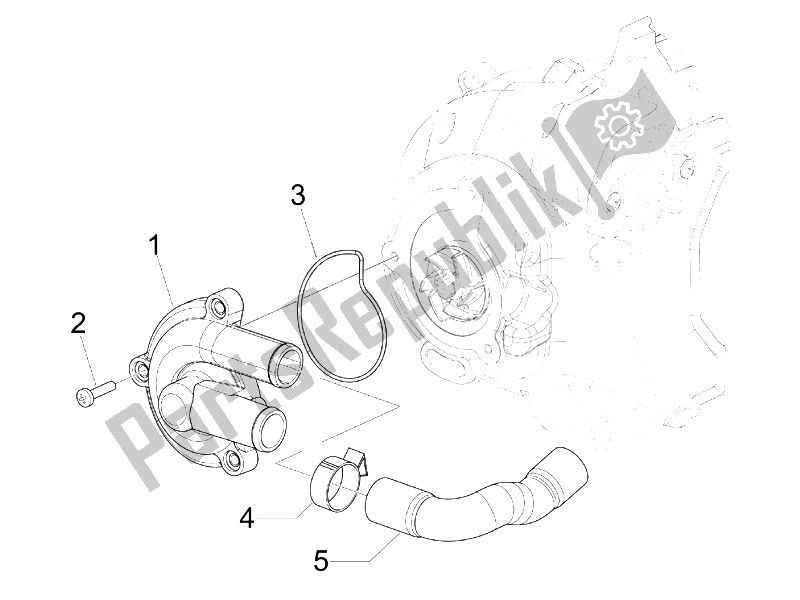 Toutes les pièces pour le Pompe De Refroidissement du Gilera Runner 200 VXR 4T Race E3 UK 2006