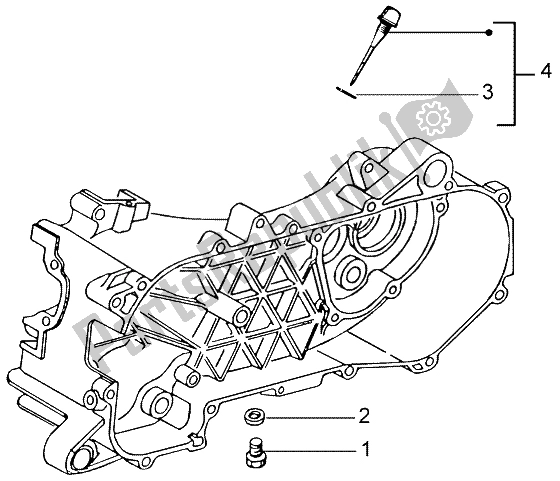 All parts for the Oil Control of the Gilera DNA M Y 50 1998