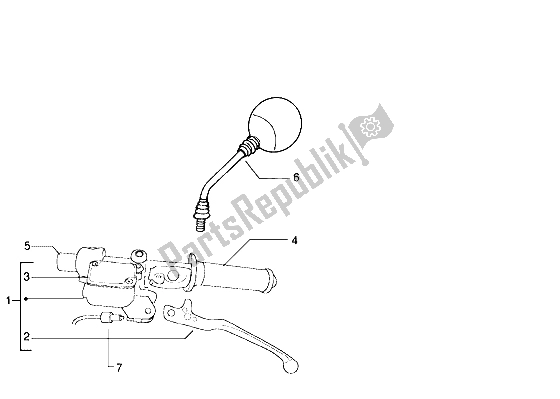 Todas las partes para Cilindro De Freno Trasero de Gilera DNA 125 1998