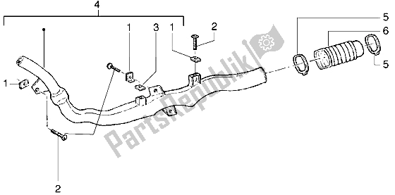 Tutte le parti per il Tubo Di Raffreddamento Della Cinghia del Gilera Runner VX 125 1998