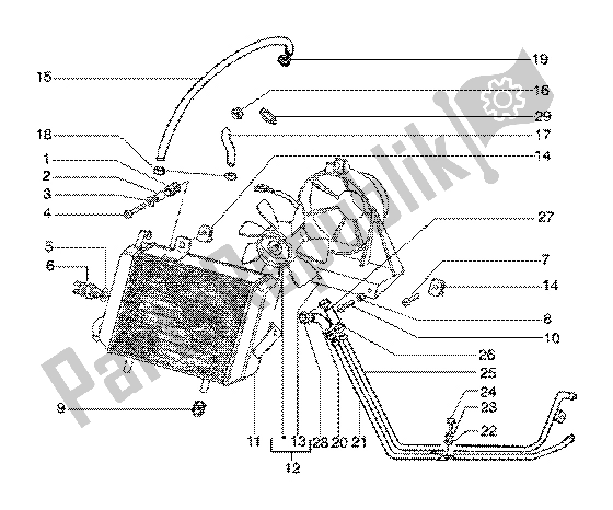 Toutes les pièces pour le Système De Refroidissement du Gilera Runner 125 FX 2T 1998