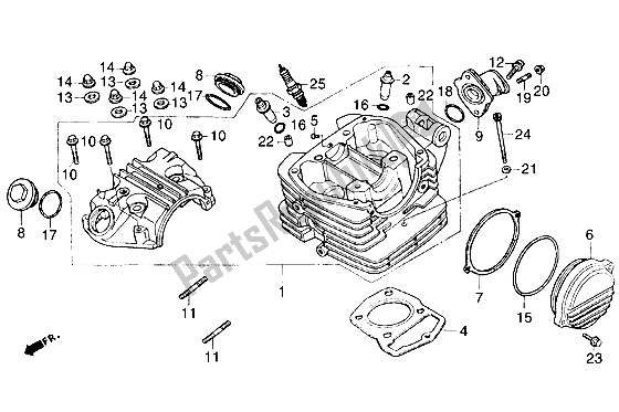 Tutte le parti per il Testa del Gilera Cougar 50 1998