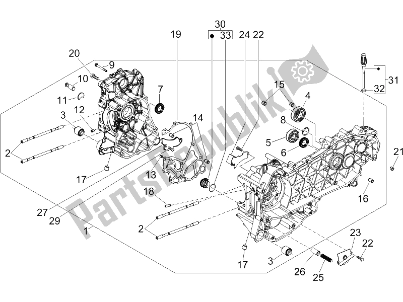 Toutes les pièces pour le Carter du Gilera Runner 125 VX 4T Race 2005