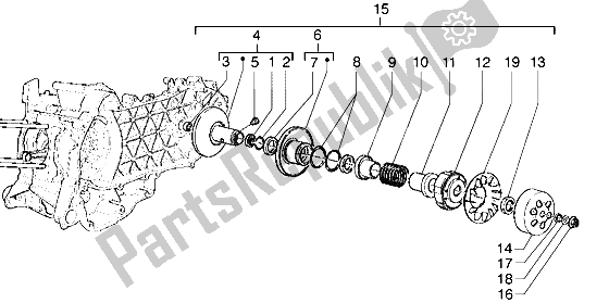 Tutte le parti per il Puleggia Condotta del Gilera Runner VXR 125 1998