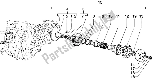 Toutes les pièces pour le Poulie Menée du Gilera Runner VX 125 1998