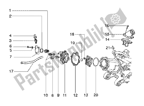 All parts for the Cylinder Head And Induction Pipe of the Gilera Runner 180 FXR 2T 1998