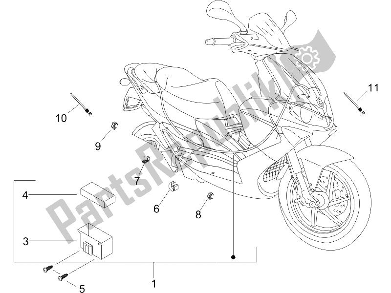 All parts for the Main Cable Harness of the Gilera Runner 200 VXR 4T Race UK 2006