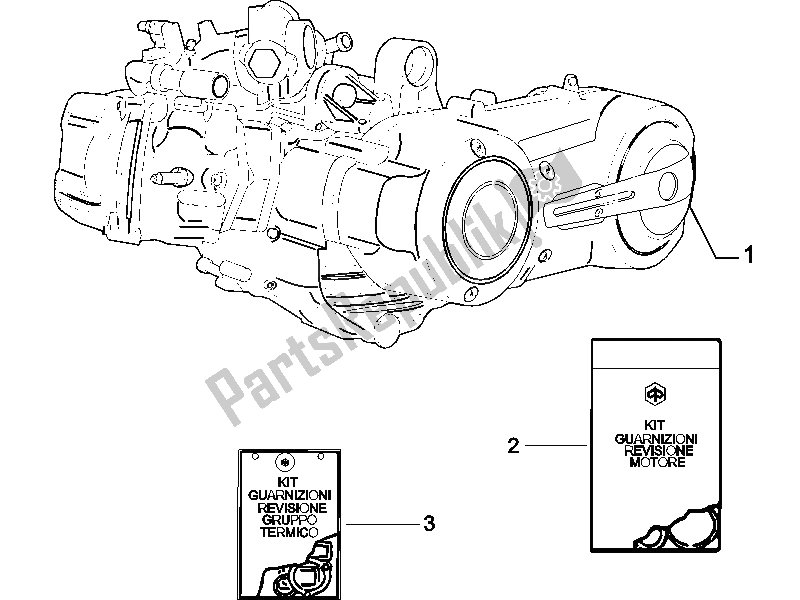 Todas las partes para Ensamblaje Del Motor de Gilera Fuoco 500 E3 2007