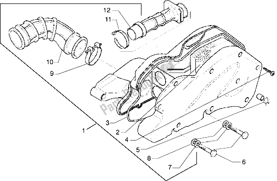 Toutes les pièces pour le Filtre à Air du Gilera Runner VX 125 1998