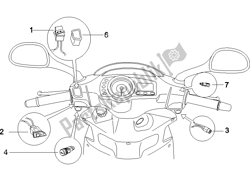 Todas las partes para Selectores - Interruptores - Botones de Gilera Runner 125 VX 4T SC 2006