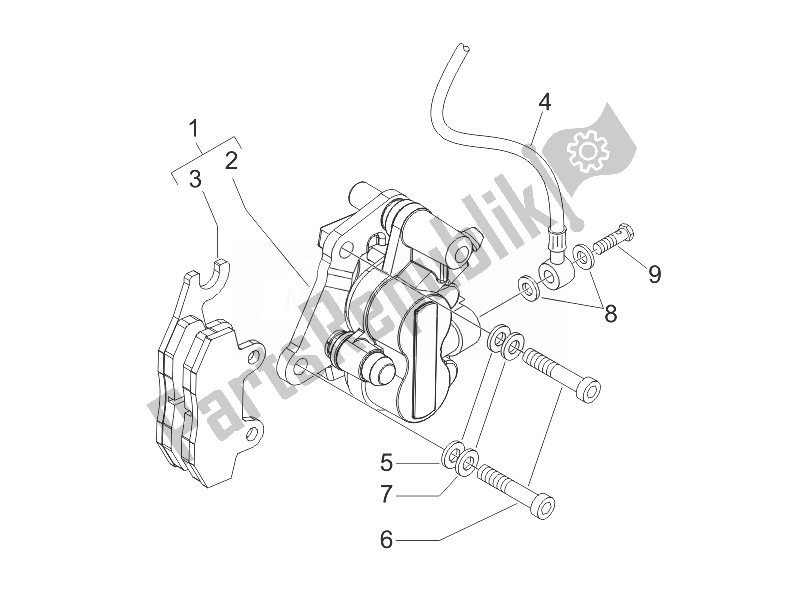 Toutes les pièces pour le Tuyaux De Freins - étriers du Gilera Stalker 50 2007