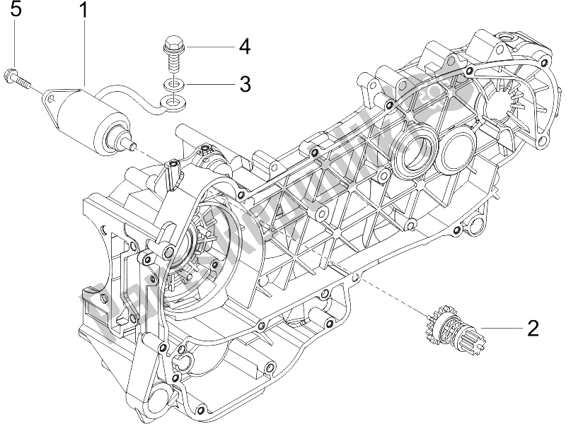 All parts for the Stater - Electric Starter of the Gilera Runner 200 VXR 4T Race UK 2006