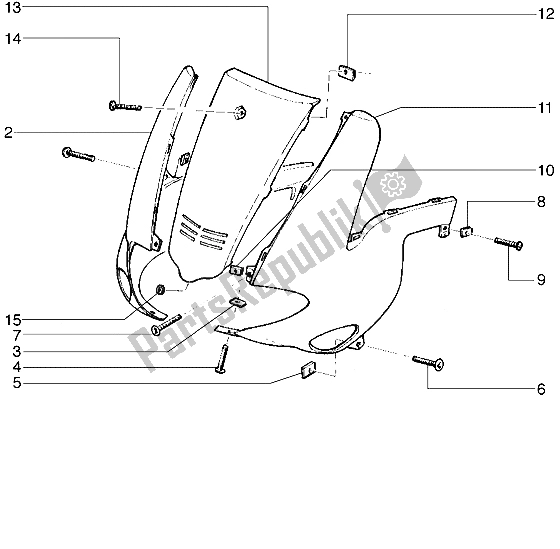 Toutes les pièces pour le Carénages du Gilera Runner VXR 125 1998