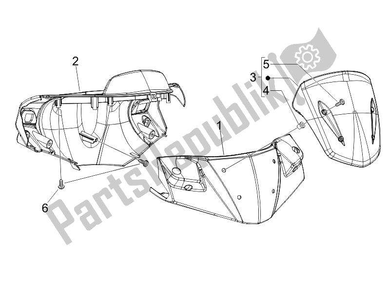 Toutes les pièces pour le Couvertures De Guidon du Gilera Runner 50 SP 2010