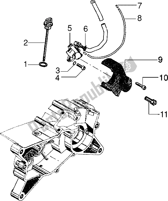 All parts for the Mixez of the Gilera Eaglet Automatic 50 1998
