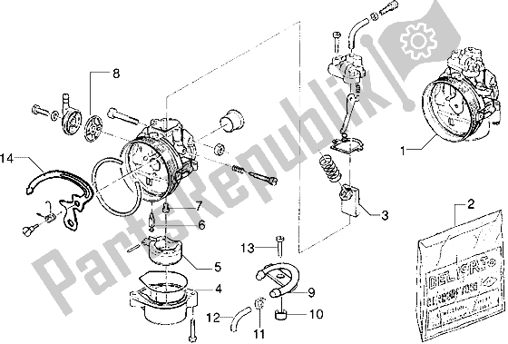 Tutte le parti per il Silenziatore del Gilera Eaglet 50 1998