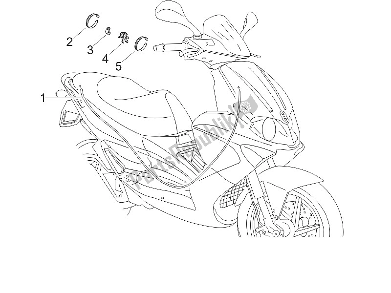 All parts for the Transmissions of the Gilera Runner 200 VXR 4T 2005