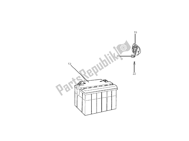 All parts for the Remote Control Switches - Battery - Horn of the Gilera RCR 50 2006