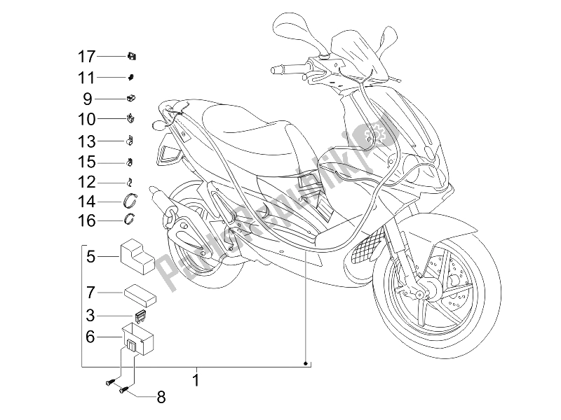 Todas las partes para Mazo De Cables Principal de Gilera Runner 50 SP Race 2005