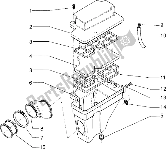 Toutes les pièces pour le Purificateur D'air du Gilera Surfer 50 1998