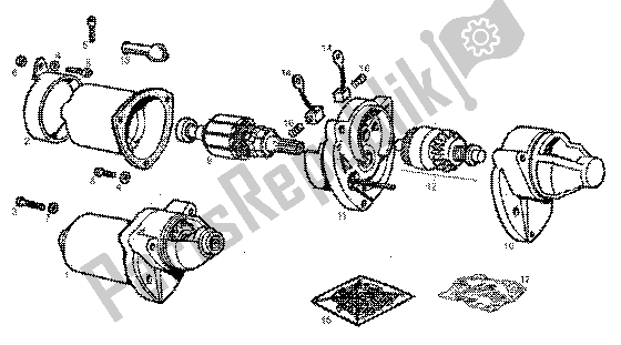 Todas las partes para Motor De Arranque de Gilera GPR 50 1998