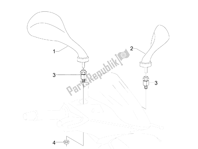 Toutes les pièces pour le Miroir (s) De Conduite du Gilera Runner 50 SP 2008