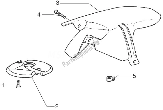 Toutes les pièces pour le Garde-boue Avant Et Arrière du Gilera Stalker 50 1998