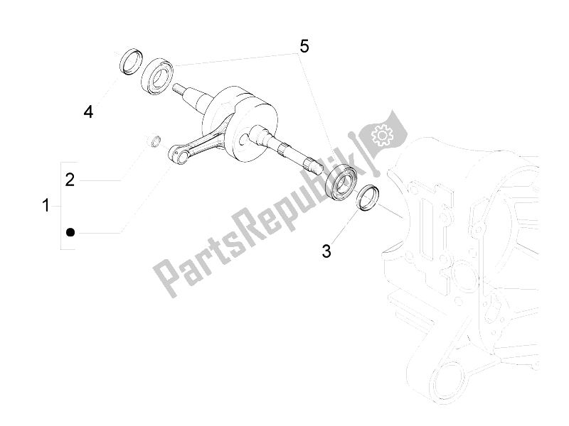 Toutes les pièces pour le Vilebrequin du Gilera Runner 50 SP 2010