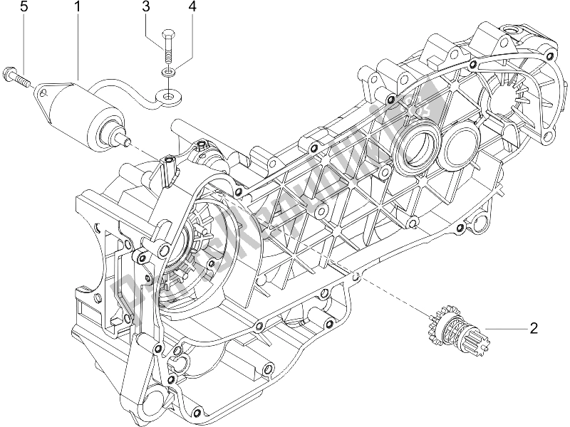 Todas las partes para Stater - Arranque Eléctrico de Gilera Runner 125 VX 4T SC UK 2006