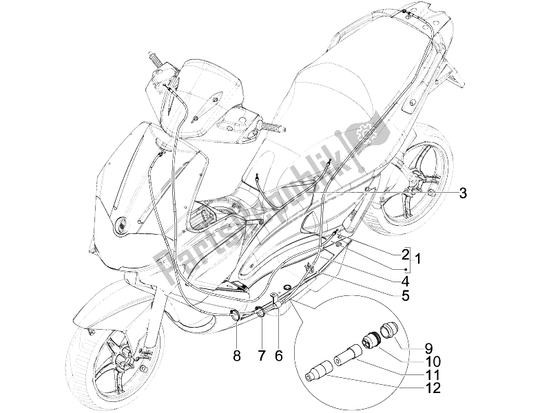 Todas las partes para Transmisiones de Gilera Runner 50 Pure JET ST 2008