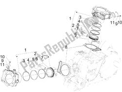 Cylinder-piston-wrist pin unit