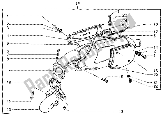 Toutes les pièces pour le Silencieux Catalytique du Gilera Runner 125 FX 2T 1998