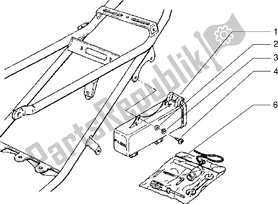 Toutes les pièces pour le Boîte à Outils du Gilera H K 50 1998