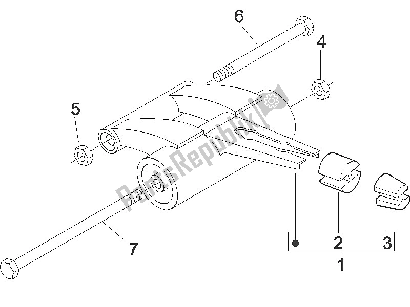 Todas las partes para Brazo Oscilante de Gilera Stalker 50 2005