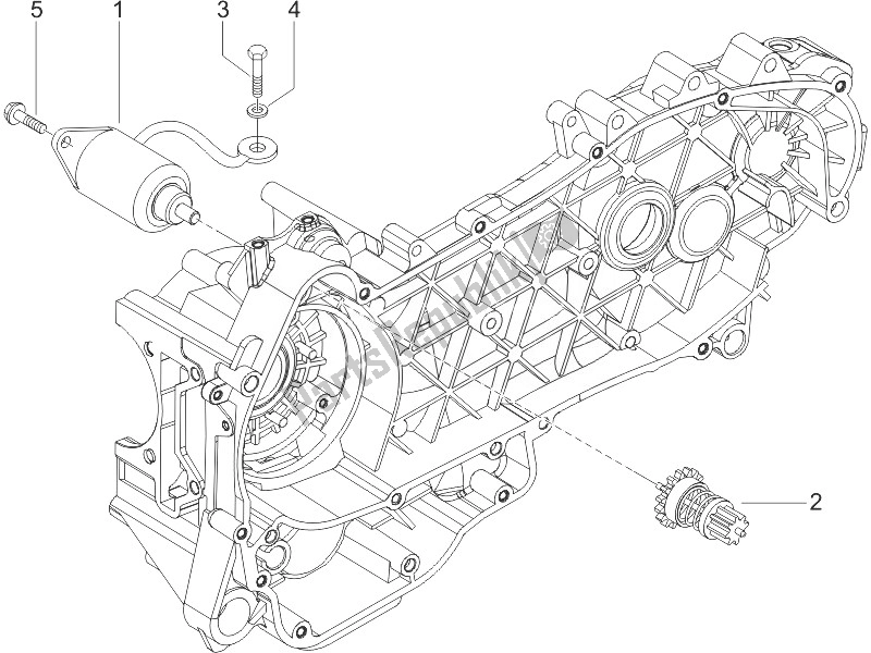 All parts for the Stater - Electric Starter of the Gilera Runner 125 VX 4T 2005