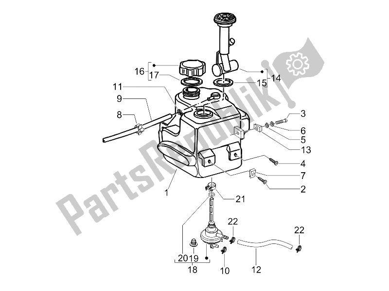 Toutes les pièces pour le Réservoir D'essence du Gilera Storm 50 UK 2007