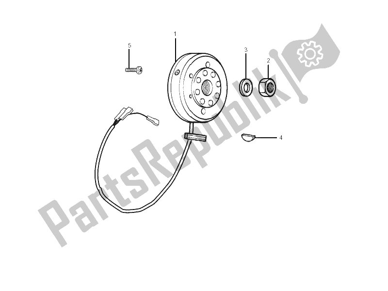 Todas las partes para Volante Magneto de Gilera SMT 50 2006