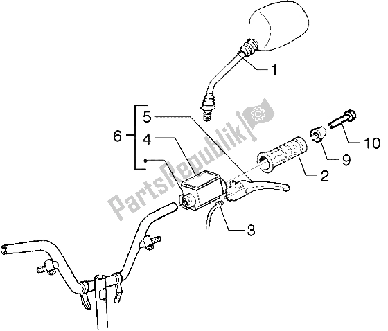 Toutes les pièces pour le Pièces Détachées Guidon (2) du Gilera Runner VXR 125 1998