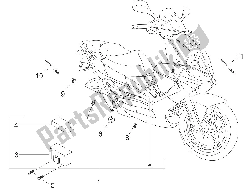 Toutes les pièces pour le Faisceau De Câbles Principal du Gilera Runner 200 VXR 4T 2005