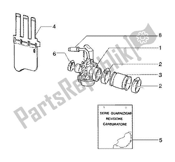 Tutte le parti per il Carburatore del Gilera Runner 125 FX 2T 1998