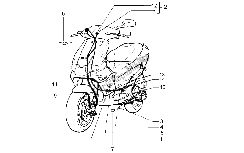 Alle onderdelen voor de Transmissies van de Gilera Runner 50 Purejet 1998